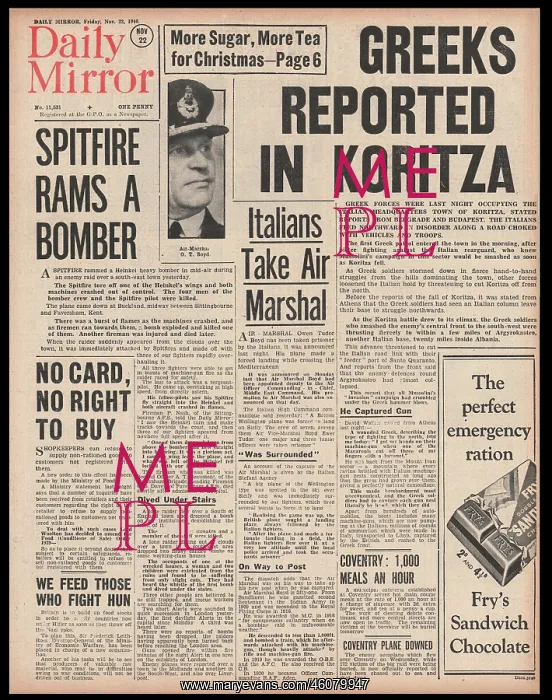 : Greek Army enter Koritza : Greek Army enter Koritza