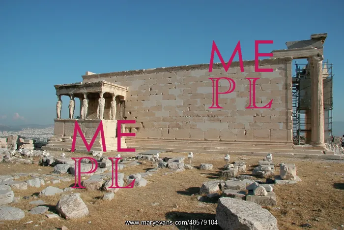 : Greek Art. Erechtheion. Acropolis. Athens. Attica. Central : Greek Art. Erechtheion. Acropolis. Athens. Attica. Central