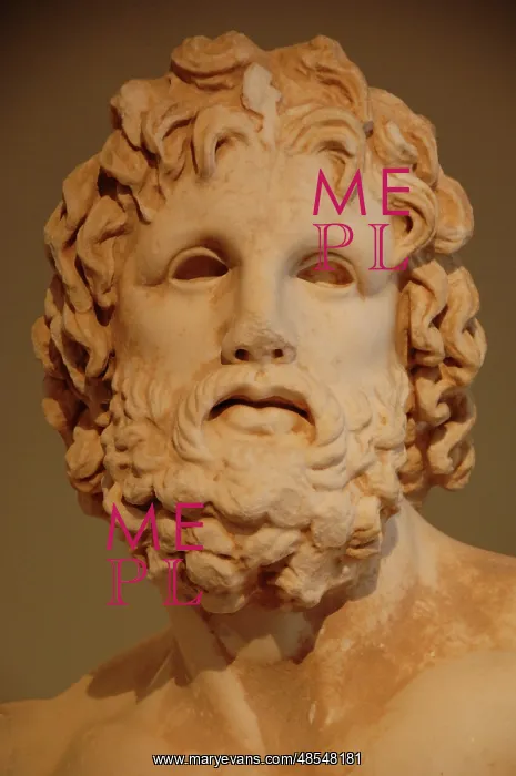 : Greek Art. Greece. Bust of Asclepius. Pentelic marble. Bust : Greek Art. Greece. Bust of Asclepius. Pentelic marble. Bust