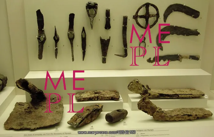 : Greek Art. Greece. Iron tools. Olympia : Greek Art. Greece. Iron tools. Olympia