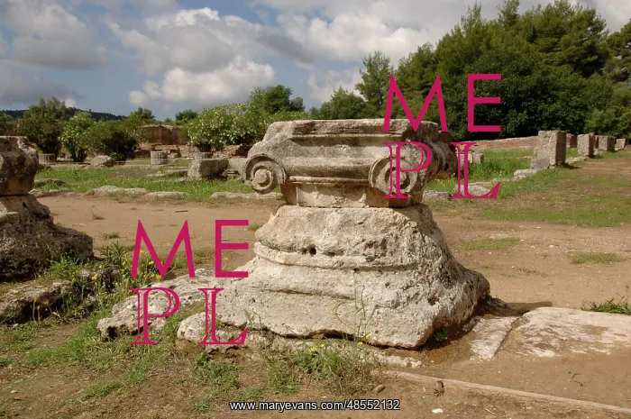 : Greek Art. Leonidaion. Ionic capital. Olympia. Greece : Greek Art. Leonidaion. Ionic capital. Olympia. Greece