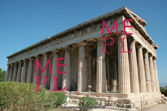  : Greek Art. Temple of Hephaestus or Theseion. Agora of Athens