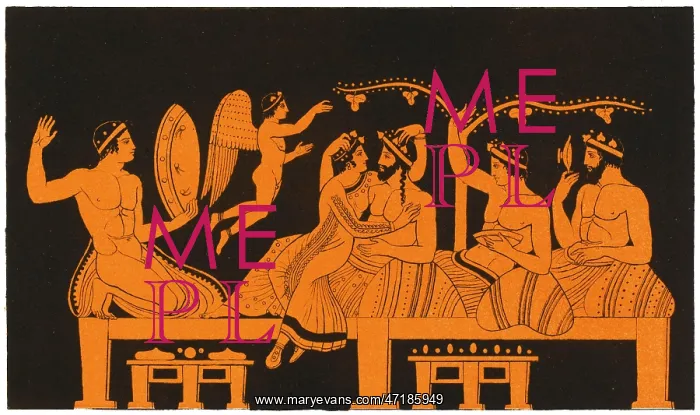 : GREEK BANQUET, COURTESAN : GREEK BANQUET, COURTESAN