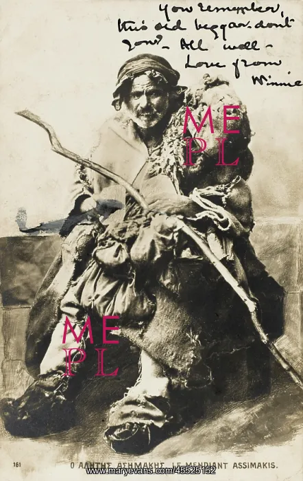 : Greek beggar Assimakis : Greek beggar Assimakis