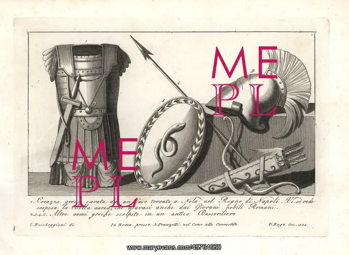 : Greek breastplate and weapons : Greek breastplate and weapons