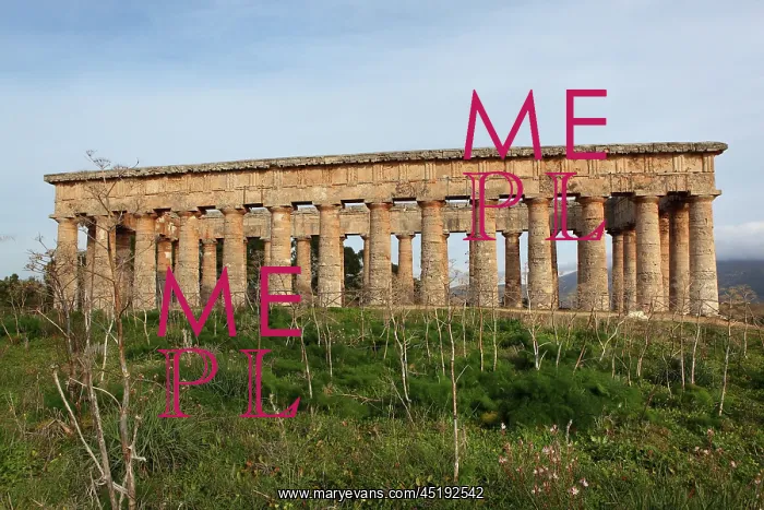 : Greek Doric temple of Segesta, Sicily, Italy : Greek Doric temple of Segesta, Sicily, Italy