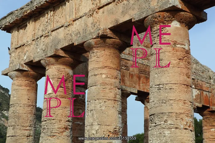 : Greek Doric temple of Segesta, Sicily, Italy : Greek Doric temple of Segesta, Sicily, Italy