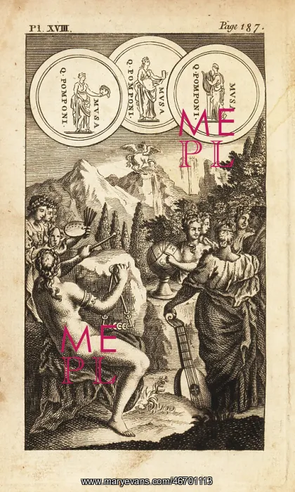 : The nine Greek Muses : The nine Greek Muses