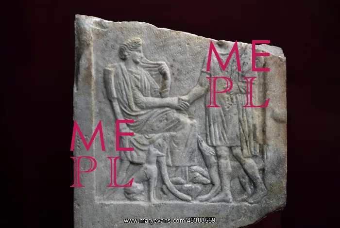 : Greek stele, Musee Lapidaire, Avignon : Greek stele, Musee Lapidaire, Avignon