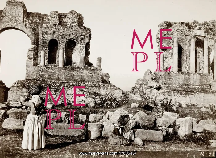 : Greek Theatre at Taormina, Sicily : Greek Theatre at Taormina, Sicily