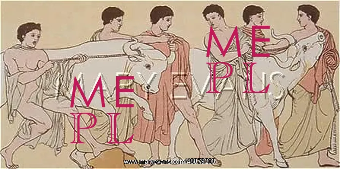 : GREEKS SACRIFICE OXEN : GREEKS SACRIFICE OXEN