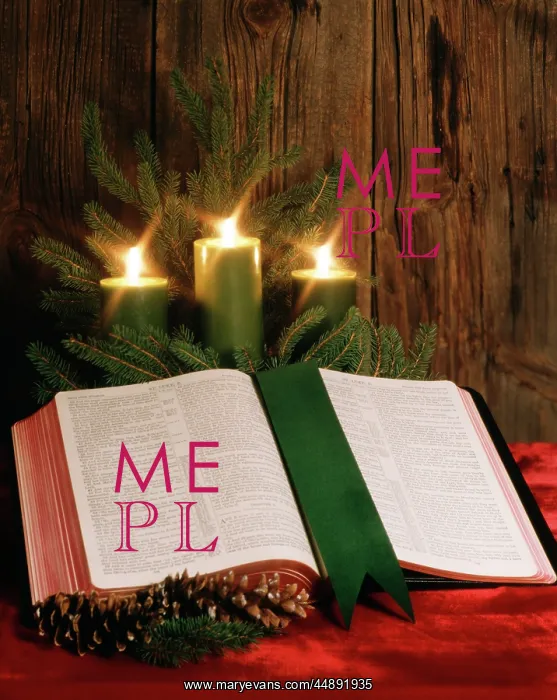  : Three Green Christmas Candles