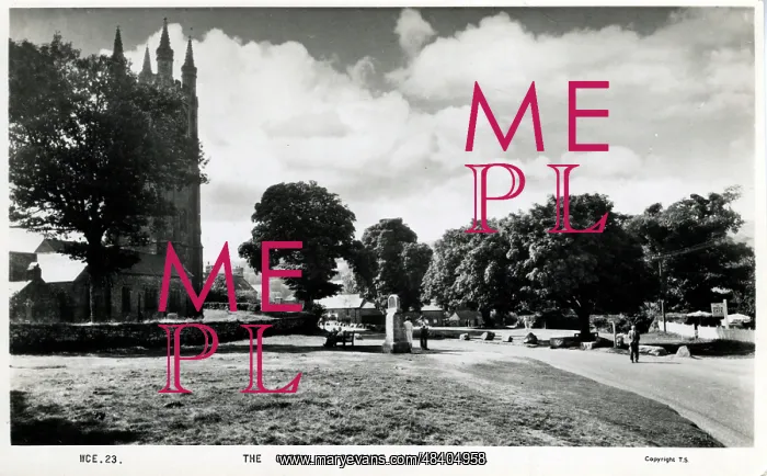 : The Green & Church, Widdecombe-in-the-Moor, Devon : The Green & Church, Widdecombe-in-the-Moor, Devon