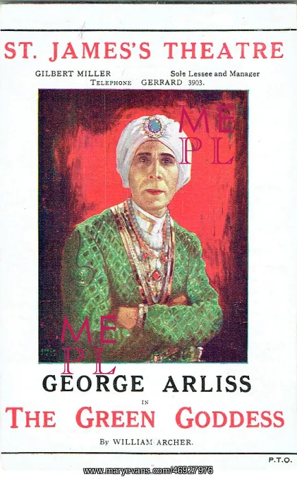 : The Green Goddess by William Archer : The Green Goddess by William Archer