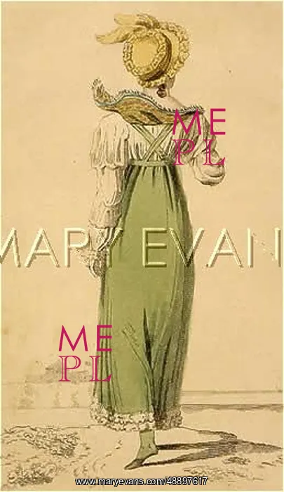 : GREEN WALKING DRESS 1815 : GREEN WALKING DRESS 1815