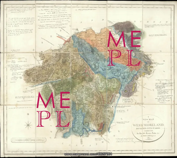: Greenough's Map of Westmoreland : Greenough's Map of Westmoreland