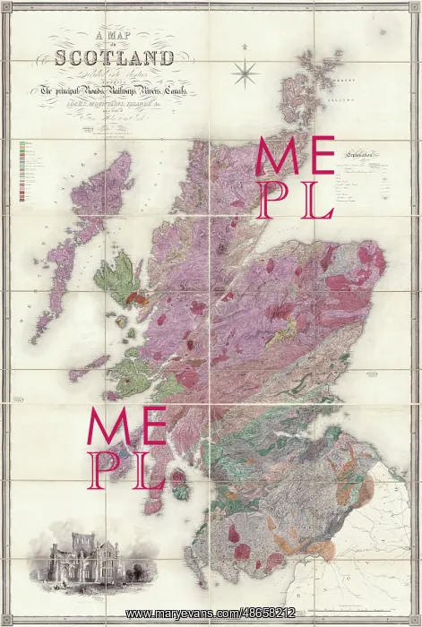 : Greenoughs and Sharpe's Geological Map of Scotland : Greenoughs and Sharpe's Geological Map of Scotland
