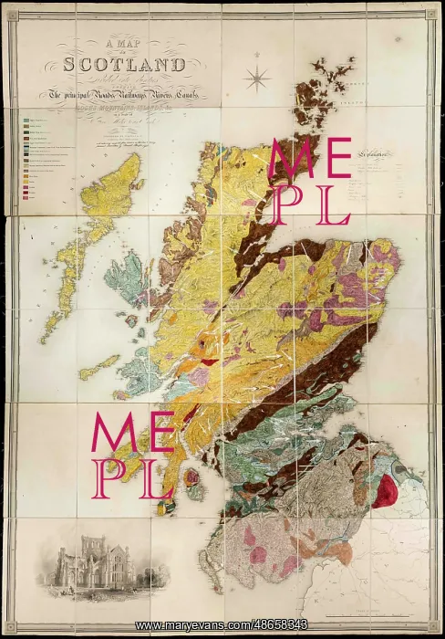 : Greenough's and Sharpe's Geological Map of Scotland : Greenough's and Sharpe's Geological Map of Scotland
