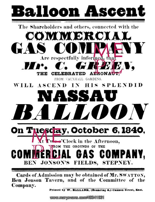 : Green's Ascent in his Nassau Balloon : Green's Ascent in his Nassau Balloon