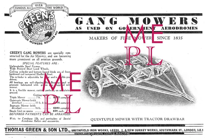 : Greens Gang Mowers For Airfields : Greens Gang Mowers For Airfields