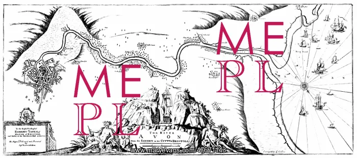 : Greenvile Collins, Chart of the Avon, 1693 : Greenvile Collins, Chart of the Avon, 1693