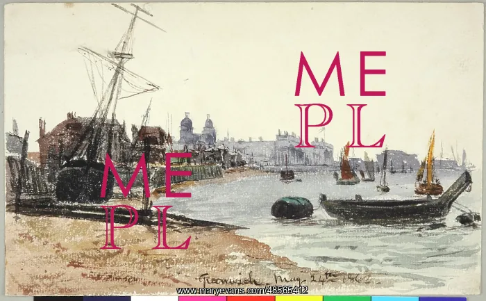 : Greenwich (1863). Moore, James 1819 - 1883 : Greenwich (1863). Moore, James 1819 - 1883