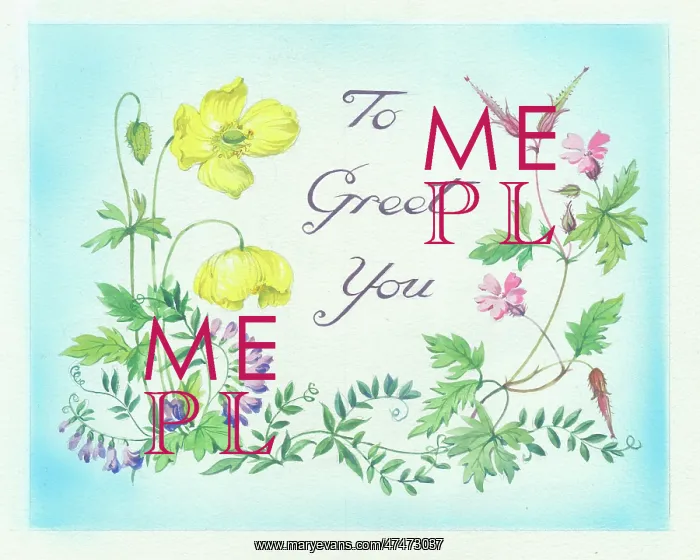  : To Greet You with flowers