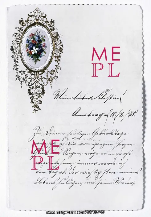 : Greeting letter, 10.2.1875 : Greeting letter, 10.2.1875