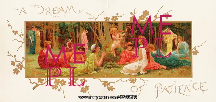 : Greetings card design, A Dream of Patience : Greetings card design, A Dream of Patience