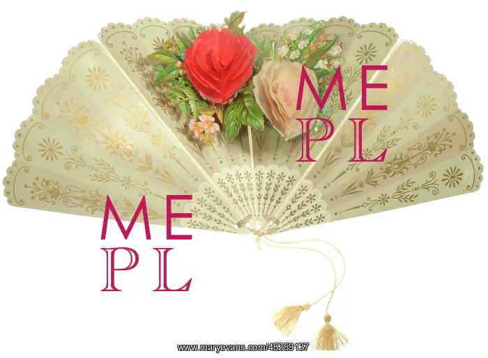 : Greetings card in the form of a fan : Greetings card in the form of a fan