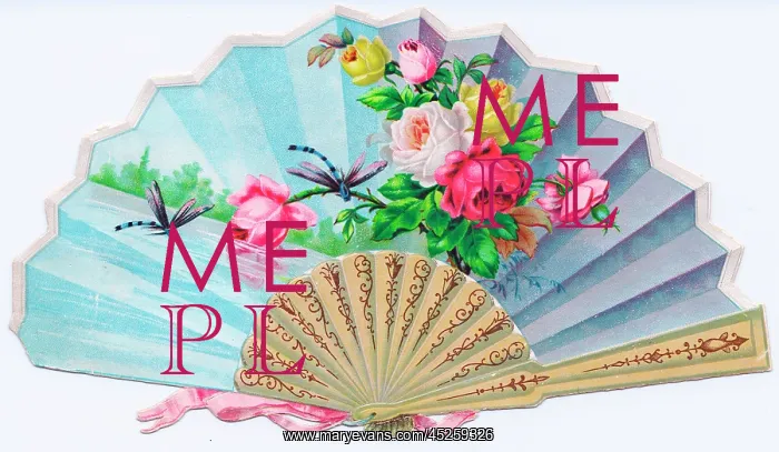 : Greetings card in the form of a fan : Greetings card in the form of a fan