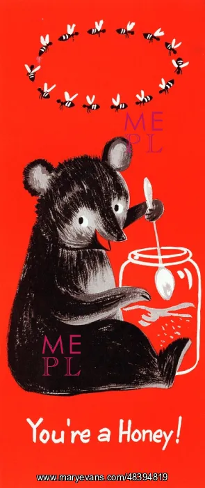  : Greetings Card - You're a Honey !