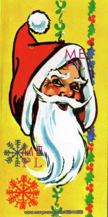 : Greetings Cards - Christmas, present tag, smiling : Greetings Cards - Christmas, present tag, smiling