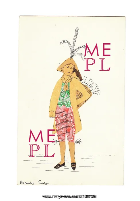 : Greetings postcard with stamp-based design : Greetings postcard with stamp-based design