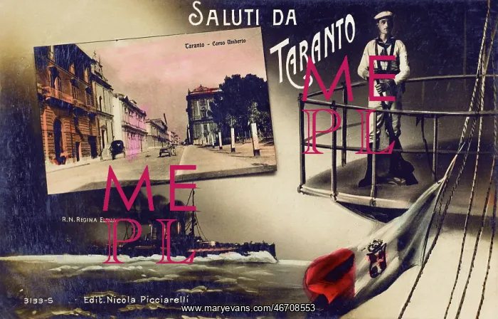 : Greetings postcard from Taranto, Italy : Greetings postcard from Taranto, Italy
