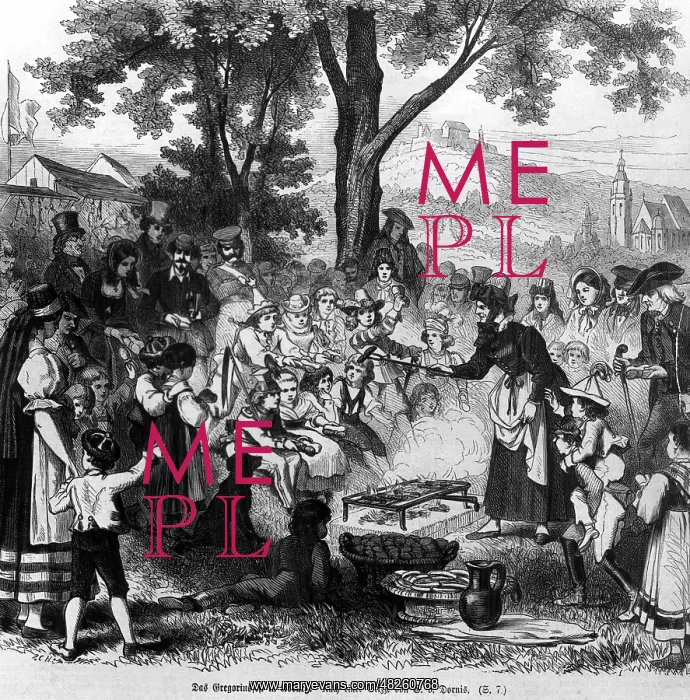 : Gregorius festival in Coburg, around 1850 : Gregorius festival in Coburg, around 1850
