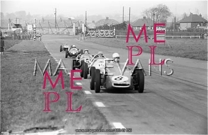 : Gregory in Porsche, Aintree, England : Gregory in Porsche, Aintree, England