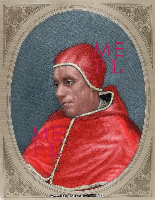 : Gregory XII. Pope between 1406 and 1415. Engraving : Gregory XII. Pope between 1406 and 1415. Engraving