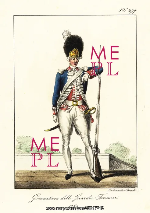 : Grenadier of the French Guards, 1786 : Grenadier of the French Guards, 1786