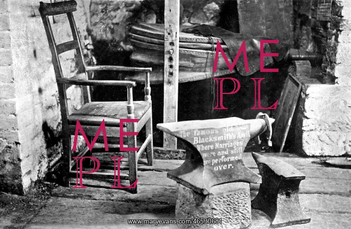  : Gretna Green, Old Blacksmith's Shop interior c1955