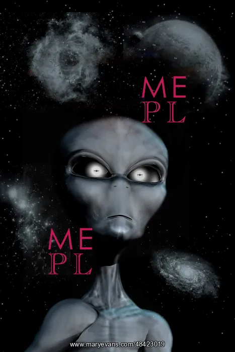 : A grey alien : A grey alien