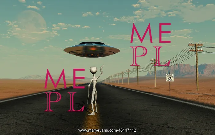 : A Grey Alien hitching a ride from a passing UFO : A Grey Alien hitching a ride from a passing UFO