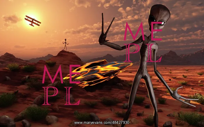 : Grey aliens at the site of their UFO crash : Grey aliens at the site of their UFO crash