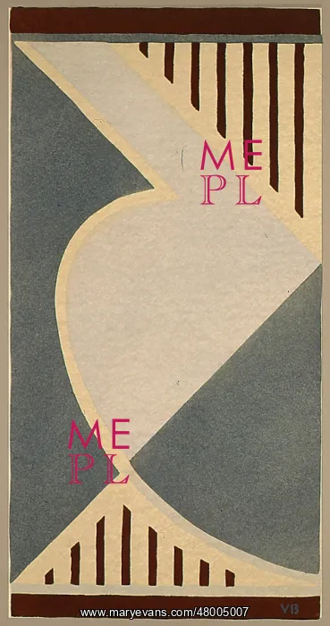 : Grey and cream abstract art deco design : Grey and cream abstract art deco design