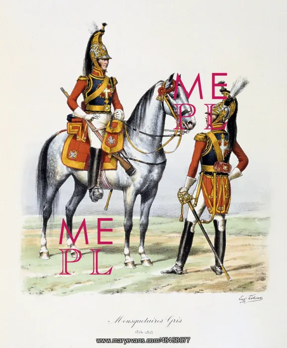 : Grey Musketeers, 1814-1815. From Histoire de : Grey Musketeers, 1814-1815. From Histoire de