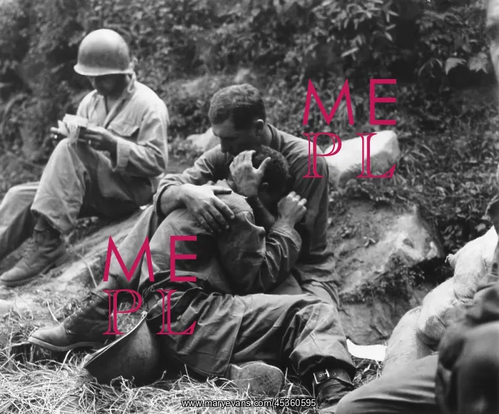 : A grief stricken American infantryman whose buddy : A grief stricken American infantryman whose buddy