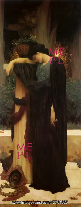  : Grieving Woman, by Leighton
