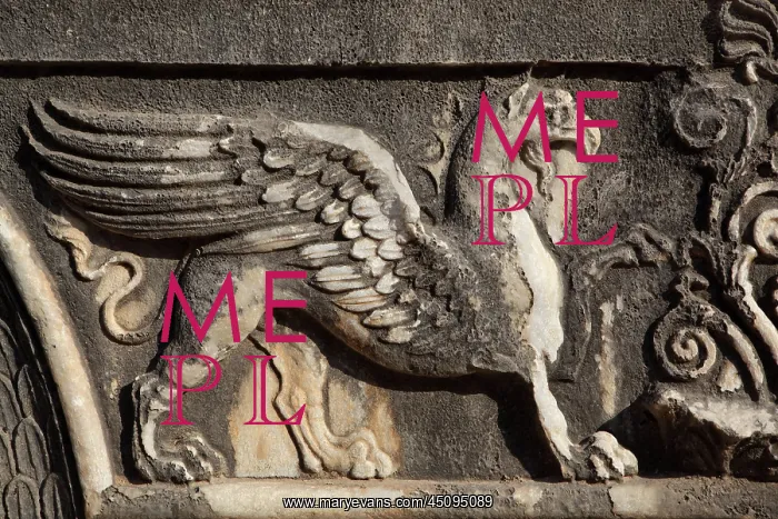 : Griffin relief, Didyma, Aydin, Turkey : Griffin relief, Didyma, Aydin, Turkey