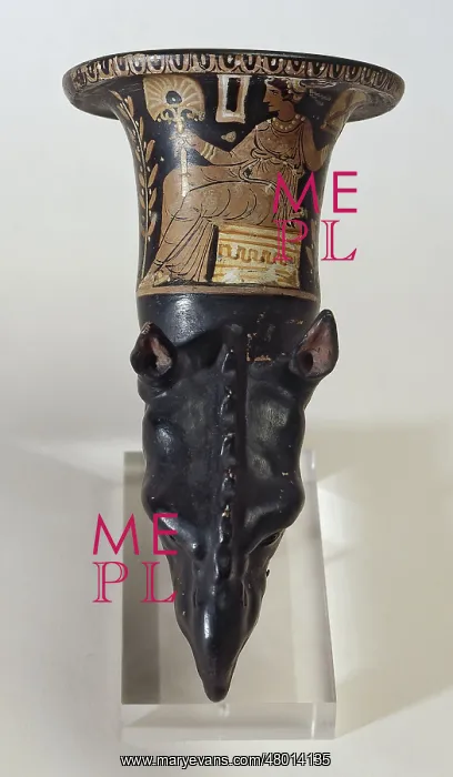 : Griffin-shaped apulian rhyton : Griffin-shaped apulian rhyton