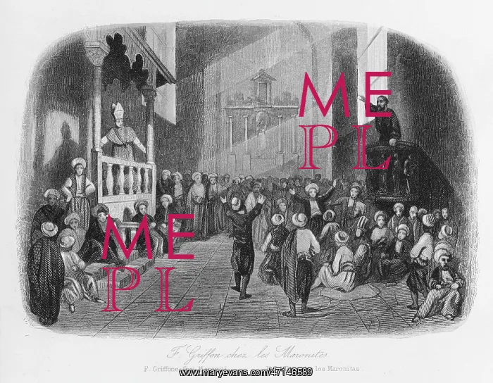 : Griffon preaching to the Maronites of Mount Lebanon : Griffon preaching to the Maronites of Mount Lebanon